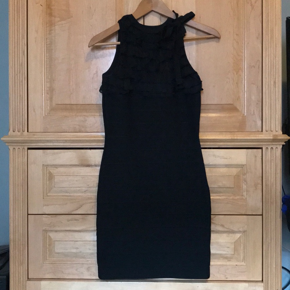 Herve Leger Black bandage dress